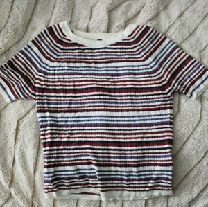 Striped H&M Cropped Tee